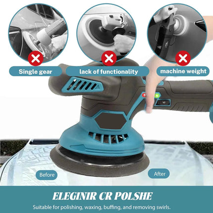 Cordless Car Polisher 6 Gears Adjustable Auto Electric Waxing Sanding Sealing Glaze Polishing Power Tool For Makita 21V Battery