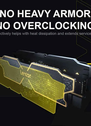 Lexar DDR5 RAM 16GB/16GBx2 6000MHz C36 Gaming Computer Memory Intel XMP 3.0 & AMD EXPO Overclocking Memorys for Desktop