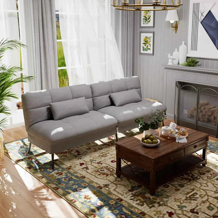 COMHOMA Fold-out Futon Cover Sofa Sleeper Sleeper Fits Corner Sofa 3-Seater Guest Sofa with Adjustable Backrest fabric