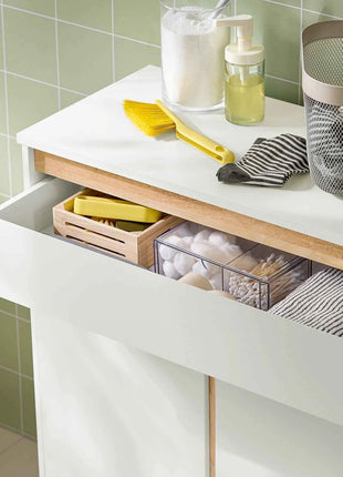 SoBuy BZR79 Bathroom Cabinet with laundry basket and Drawer, with door and tilting system 71x33x85cm