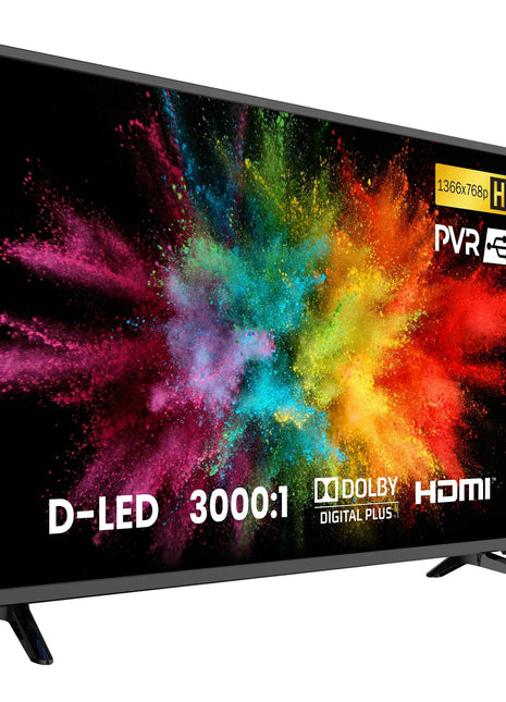 LED TV Kiano SlimTV 32 HD Ready HDMI USB PVR recorder HD picture
