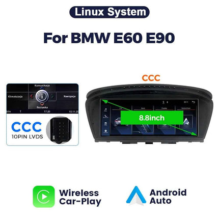 MEKEDE Android 14 Car Multimedia Player For BMW 3 Series E60 E61 E63 E64 5 Series E90 E91 E92 E93 CCC CIC DSP Carplay Auto Radio