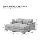 Modular corner Couch, 2/seater Couch, ribbed velvet padded with Couch-converted footed living room