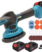 Lucidatrice per Auto Senza Fili da 150mm, 6 Velocità Variabili, Macchina Elettrica al Litio per Lucidatura e Ceratura, Levigatrice per Riparazioni, Kit Utensili Elettrici Ricaricabili per Batterie Makita