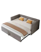 Rosahqnda Folding Sofa, 90/180*200 cm, pull-out sofa, sofa, upholstered bed, with slatted, multi-function bed, velvet fabric