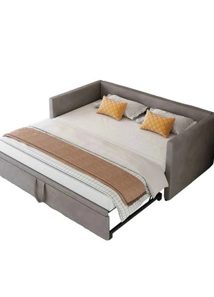 Rosahqnda Folding Sofa, 90/180*200 cm, pull-out sofa, sofa, upholstered bed, with slatted, multi-function bed, velvet fabric