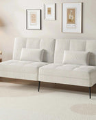 COMHOMA Fold-out Futon Cover Sofa Sleeper Sleeper Fits Corner Sofa 3-Seater Guest Sofa with Adjustable Backrest fabric