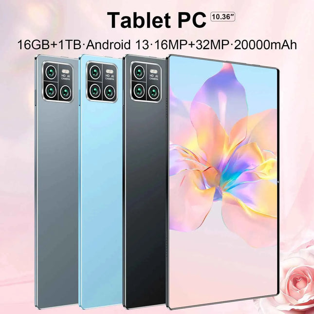 Nuovo Tablet Globale 2026 da 10.36 pollici Android 14 Pad 13 Pro 16GB 1TB Snapdragon 8 Gen2 4K HD 5G WIFI Bluetooth 20000mAh