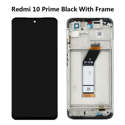 Sostituzione del gruppo digitalizzatore touch screen display LCD da 6,5 '' per Xiaomi Redmi 10 2022 21061119AG con cornice