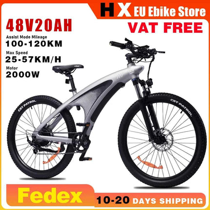 HX Q5 e bikes 2000W Electric bicycles Adults Electric Bike 2000W 48V 20AH 27.5Inch Electric Bicycle City E Bikes Mountain E bike