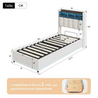 MINGZHE double bed 90/140/160x200 cm/140x190cm with LED USB, metal structure, velvet, mattress not included