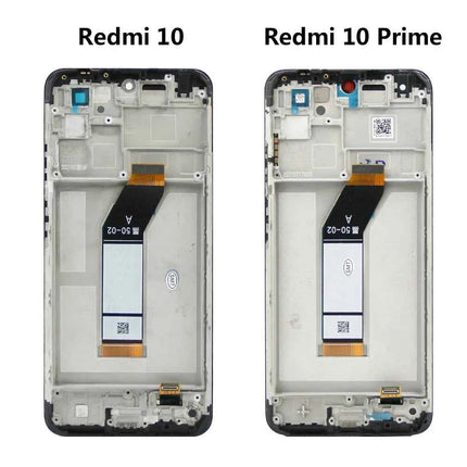 Sostituzione del gruppo digitalizzatore touch screen display LCD da 6,5 '' per Xiaomi Redmi 10 2022 21061119AG con cornice