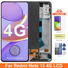 Schermo AMOLED per Xiaomi Redmi Note 13 4G 23129RAA4G 23124RA7EO Display LCD Touch Screen digitale con cornice per Redmi Note 13 4G