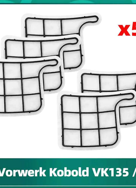 Replacement Parts for VORWERK VK135 / VK136 / VK369 Vacuum Cleaner Accessories Spare Pack : Motor Protection Filter