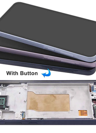 Schermo Super OLED per Samsung Galaxy A35 Display LCD Touch Screen digitale con cornice per Samsung Galaxy A35 A356B A356B/DS