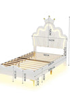 Crown Bed-White-90*200cm / GERMANY