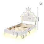 Crown Bed-White-90*200cm / GERMANY
