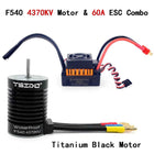 1:10 1:12 1:14 RC Part Waterproof F540 3300KV 4370KV Brushless Motor W/60A ESC for Wltoys 144001 124019 RC 124018 Truck Buggy