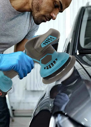 Lucidatrice per Auto Senza Fili da 150mm, 6 Velocità Variabili, Macchina Elettrica al Litio per Lucidatura e Ceratura, Levigatrice per Riparazioni, Kit Utensili Elettrici Ricaricabili per Batterie Makita
