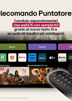 LG 50 4K UHD Smart TV 50UA73006LA - LED Television, WebOS Smart TV, HDR, WiFi, DVB-T2/S2/C, HDMI, USB Ultra HD TV