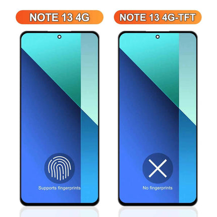 Per Xiaomi Redmi Nota 13 4G Display LCD Touch Digitizer Assembly con Telaio 23129RAA4G 23124RA7EO Sostituzione Dello Schermo Compatibile