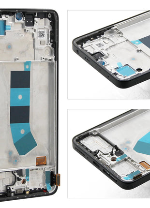 AMOLED Screen for Xiaomi Redmi Note 13 4G 23129RAA4G 23124RA7EO LCD Display Touch Screen Digitizer with Frame for Redmi Note 13 4G