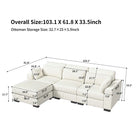 Modular corner Couch, 2/seater Couch, ribbed velvet padded with Couch-converted footed living room