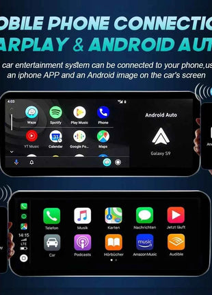 Android 14 Wireless CarPlay For Mercedes Benz C Class W205 Screen Android Auto Multimedia Navigation GPS SWC DSP 4G WiFi
