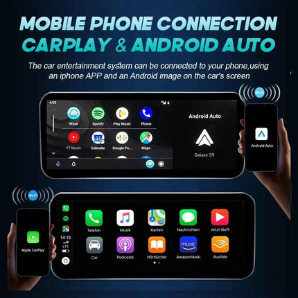 Android 14 Wireless CarPlay For Mercedes Benz C Class W205 Screen Android Auto Multimedia Navigation GPS SWC DSP 4G WiFi