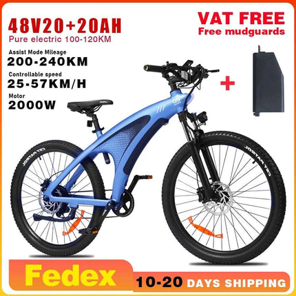 HX Q5 e bikes 2000W Electric bicycles Adults Electric Bike 2000W 48V 20AH 27.5Inch Electric Bicycle City E Bikes Mountain E bike