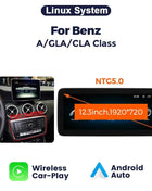 8 Core Android 14 Auto Radio Wireless CarPlay For Mercedes-Benz A-Class W176 GLA X156 CLA C117 DSP GPS 4G WIFI Multimedia Player