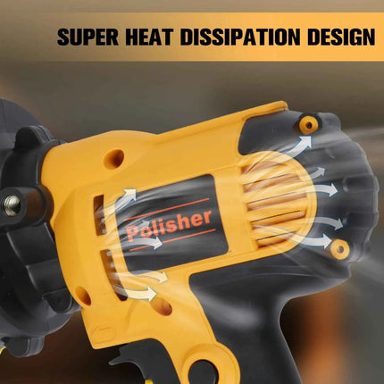 Electric Car Polisher Car Beauty Waxing Machine 125mm Adjustable Speed Sanding Waxing Tools Automotive Polishing Scratch Repair