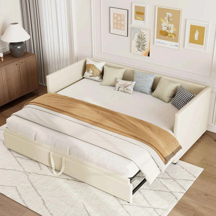 Rosahqnda Folding Sofa, 90/180*200 cm, pull-out sofa, sofa, upholstered bed, with slatted, multi-function bed, velvet fabric