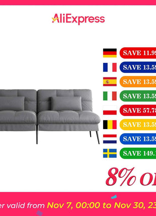 COMHOMA Fold-out Futon Cover Sofa Sleeper Sleeper Fits Corner Sofa 3-Seater Guest Sofa with Adjustable Backrest fabric