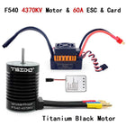 1:10 1:12 1:14 RC Part Waterproof F540 3300KV 4370KV Brushless Motor W/60A ESC for Wltoys 144001 124019 RC 124018 Truck Buggy