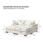Modular corner Couch, 2/seater Couch, ribbed velvet padded with Couch-converted footed living room