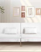 COMHOMA Fold-out Futon Cover Sofa Sleeper Sleeper Fits Corner Sofa 3-Seater Guest Sofa with Adjustable Backrest fabric