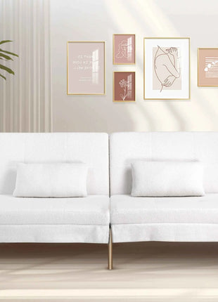 COMHOMA Fold-out Futon Cover Sofa Sleeper Sleeper Fits Corner Sofa 3-Seater Guest Sofa with Adjustable Backrest fabric