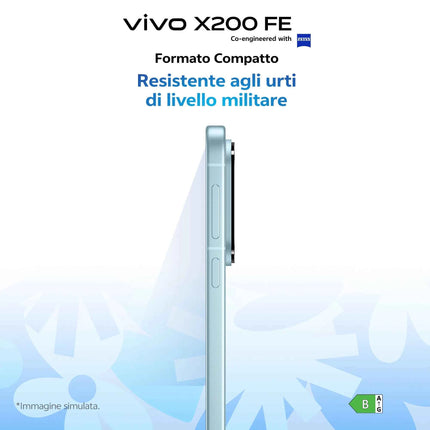 Vivo X200FE 5G, ZEISS Cameraphone 50MP Telephoto Lens, Display 6.31 "Master Color Display,12 + 12GB RAM, 512GB ROM, Dimensity 9300 +, IP68 + IP69, Battery 6500mAh, 90W FlashCharge, NFC