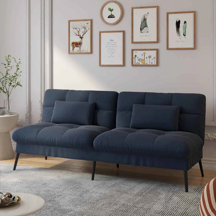 COMHOMA Fold-out Futon Cover Sofa Sleeper Sleeper Fits Corner Sofa 3-Seater Guest Sofa with Adjustable Backrest fabric