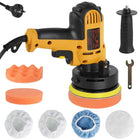 Electric Car Polisher Car Beauty Waxing Machine 125mm Adjustable Speed Sanding Waxing Tools Automotive Polishing Scratch Repair