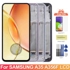Schermo Super OLED per Samsung Galaxy A35 Display LCD Touch Screen digitale con cornice per Samsung Galaxy A35 A356B A356B/DS