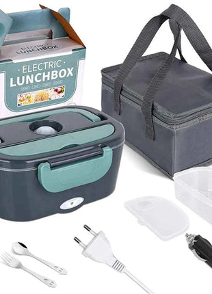 1.5L 60W Electric Lunch Box Food Warmer Portable Food Heater for Car Or Home Leak Proof Lunch Heating Microwave for Truckers