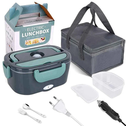 1.5L 60W Electric Lunch Box Food Warmer Portable Food Heater for Car Or Home Leak Proof Lunch Heating Microwave for Truckers