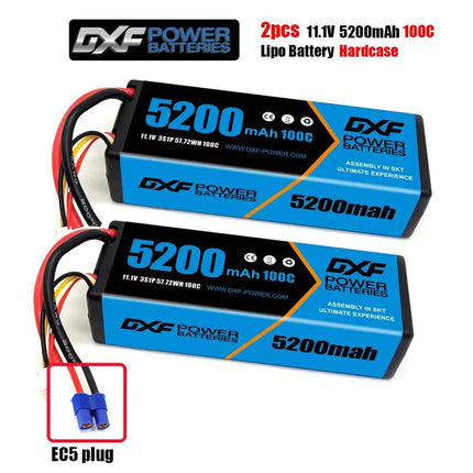 1/2PCS DXF Lipo 3S 4S 2S Battery 7.4V 11.1V 14.8V 8400mAh 6500mAh 6750mAh 7000mAh 5200mAh 9200mah 10000mah Hardcase for RC Car