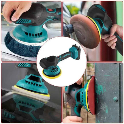 OWJHE 7000RPM Cordless Car Polisher 6 Gears Electric Polisher Auto Car Polishing Waxing Machine For Makita 18V Battery