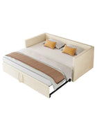 Rosahqnda Folding Sofa, 90/180*200 cm, pull-out sofa, sofa, upholstered bed, with slatted, multi-function bed, velvet fabric
