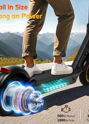 AOVOPRO V1MAX PRO 1200W Electric Scooter 45KM Max Range 35KM/H 500W Motor Power 42V14.5AH Folding Electric Scooter for Adults