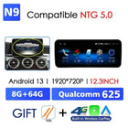 Android 14 Wireless CarPlay For Mercedes Benz C Class W205 Screen Android Auto Multimedia Navigation GPS SWC DSP 4G WiFi