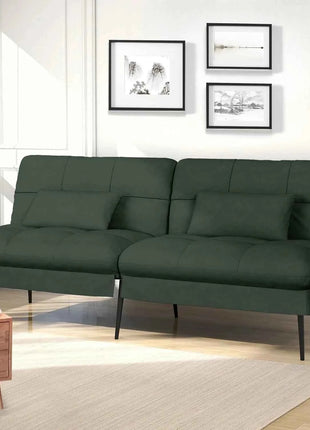 COMHOMA Fold-out Futon Cover Sofa Sleeper Sleeper Fits Corner Sofa 3-Seater Guest Sofa with Adjustable Backrest fabric